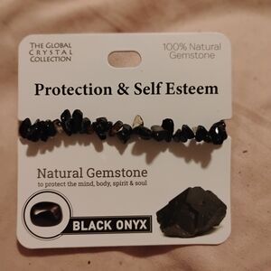 Black Onyx Natural Gemstone Bracelet